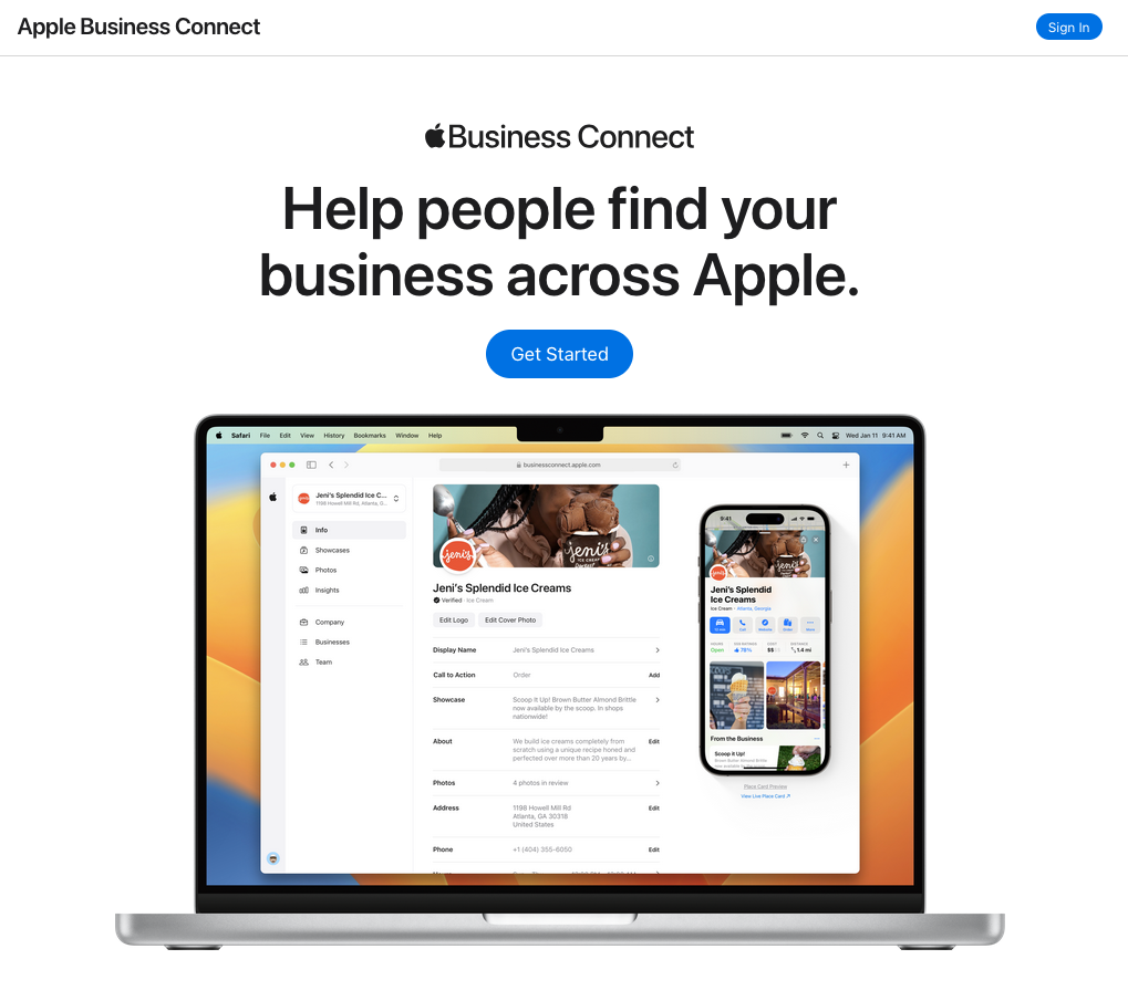 Apple Business Connect